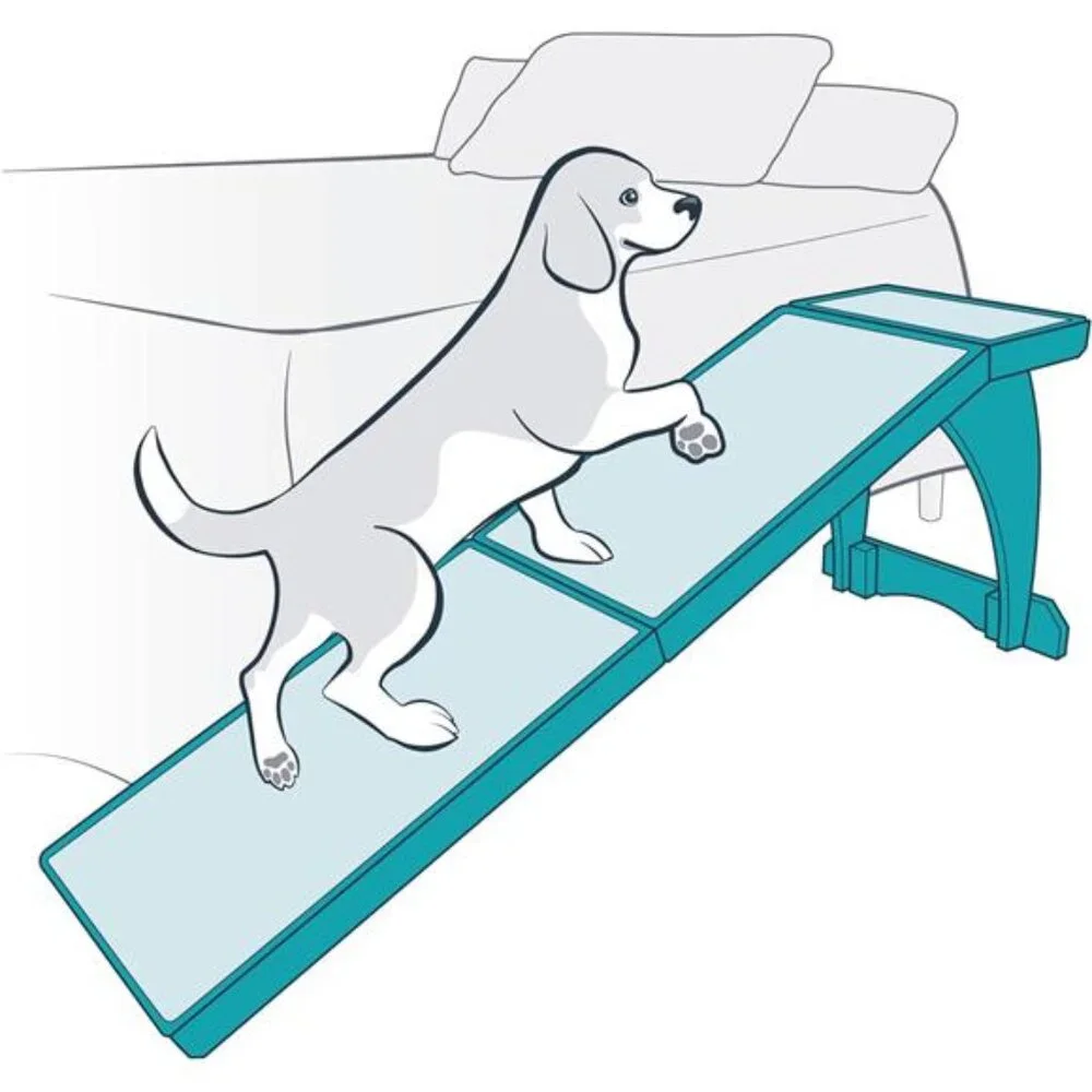 Bed Ramp for SmallDogs–25Inches Tall Reaches Most Beds–Supports upto 120lb Pets